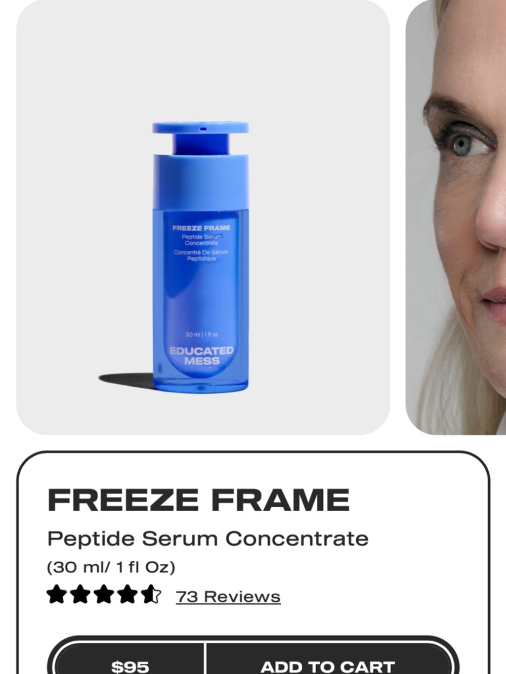 Freeze Frame Peptide Serum Concentrate